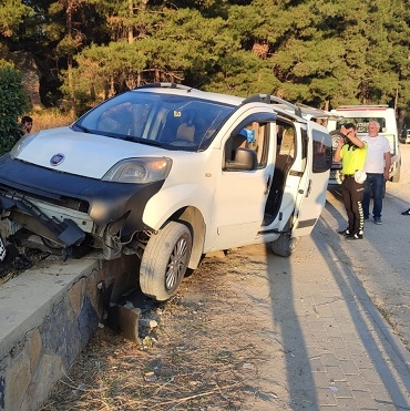 Drift yaparken duvara çarpan sürücüye 46 bin lira ceza