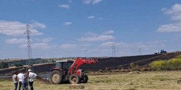 Malkara'da 100 dönüm buğday tarlası yandı