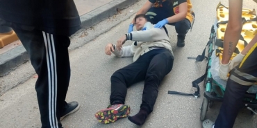 Sokak köpeklerinin saldırdığı motosiklet sürücüsü düş
