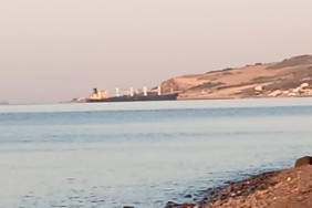 Tekirdağ'da kuru yük gemisi karaya oturdu