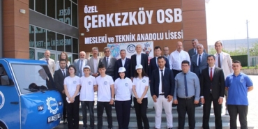 Tekirdağ'da lise öğrencileri, yerli imkanlarla elektrikli kam