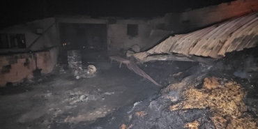 Ahırda çıkan yangın, 2 ev ve depoya sıçradı; 80 küçükb