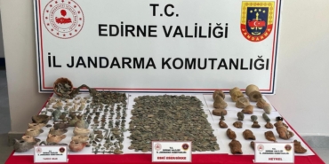 Edirne'de 4 bin 564 parça tarihi eser ele geçirildi