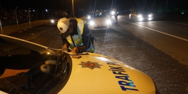 Edirne’deki trafik denetimlerinde 79 sürücüye 348 bin 569 l