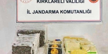 Piyasa değeri 100 milyon lira olan uyuşturucu ele geçirildi;