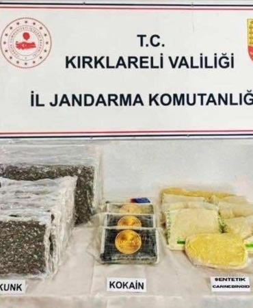 Piyasa değeri 100 milyon lira olan uyuşturucu ele geçirildi;