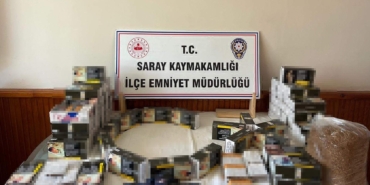 Tekirdağ'da 13 bin 820 makaron ele geçirildi