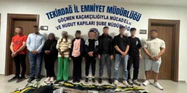 Tekirdağ'da 8 kaçak göçmen yakalandı, 2 organizatör tutukl