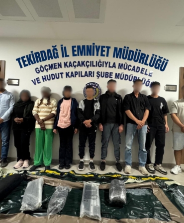 Tekirdağ'da 8 kaçak göçmen yakalandı, 2 organizatör tutukl