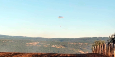 Tekirdağ'da anız yangını; 1 itfaiye eri yaralandı