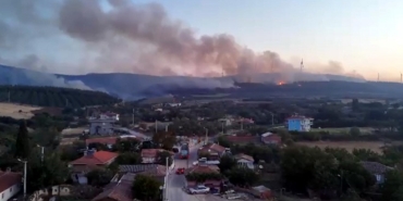Tekirdağ'daki orman yangını 2'nci gününde