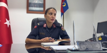 Tekirdağ'ın ilk kadın ilçe jandarma komutanı Teğmen Dağde