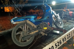 Sürücüsünün polisten kaçtığı motosiklet çalıntı çı