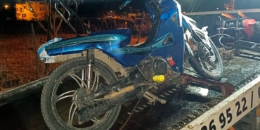 Sürücüsünün polisten kaçtığı motosiklet çalıntı çı