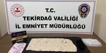 Tekirdağ'da 2 bin 474 uyuşturucu hap ele geçirildi