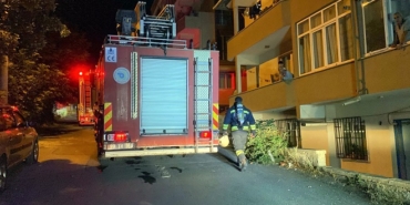 Tekirdağ’da yemeğin ocakta unutulmasıyla çıkan yangın, k