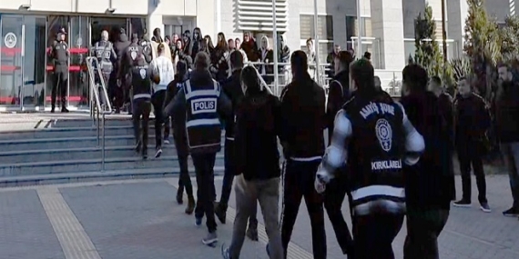 Kırklareli merkezli suç örgütü operasyonunda 10 tutuklama