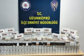 Edirne'de 55 bin 120 kaçak makaron ele geçirildi