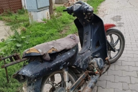 Ehliyetsiz ve plakasız motosikletin sürücüsüne 20 bin lira