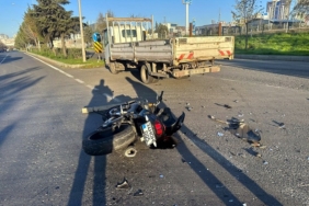 Tekirdağ’da, kamyonetle çarpışan motosikletin sürücüsü