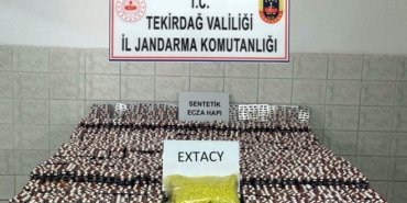 Çorlu'da 33 bin hap ele geçirildi, 2 tutuklama
