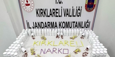 Kırklareli’de 8 bin 384 uyuşturucu hap ele geçirildi