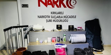 Kırklareli'de uyuşturucu yetiştirilen eve operasyonda 3 tutu